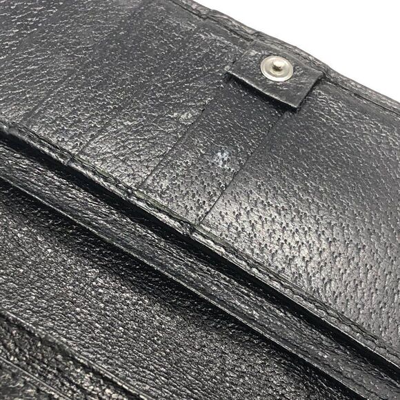 Authentic GUCCI Black Fabric & Leather Long Designer Wallet - Picture 7 of 11